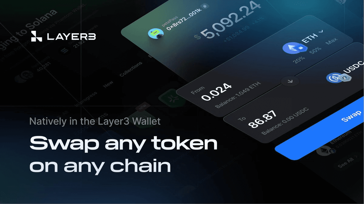 Layer3 Wallet Launches Cross-Chain Trading Feature