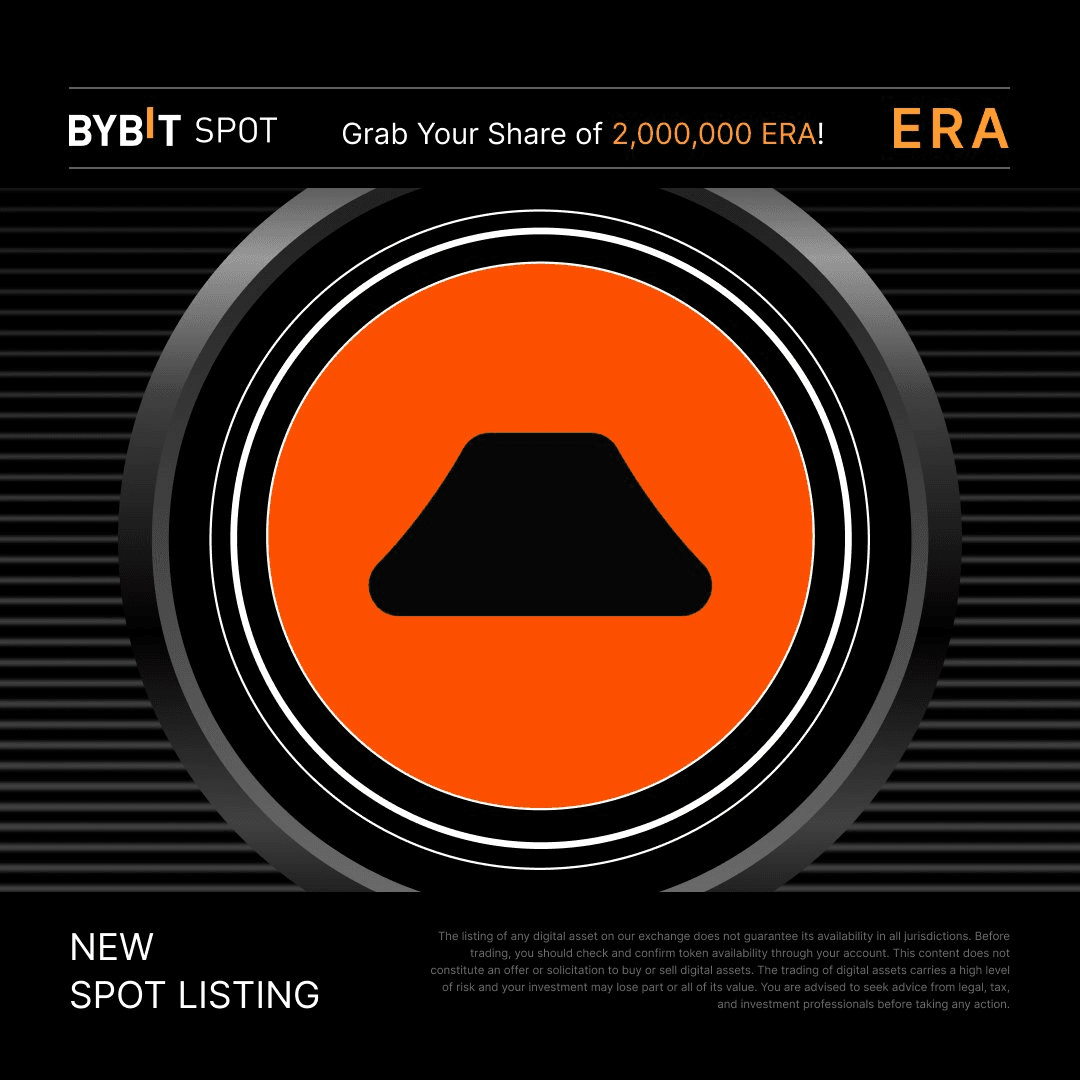 ERA Token Lists on Bybit with 2M Token Prize Pool