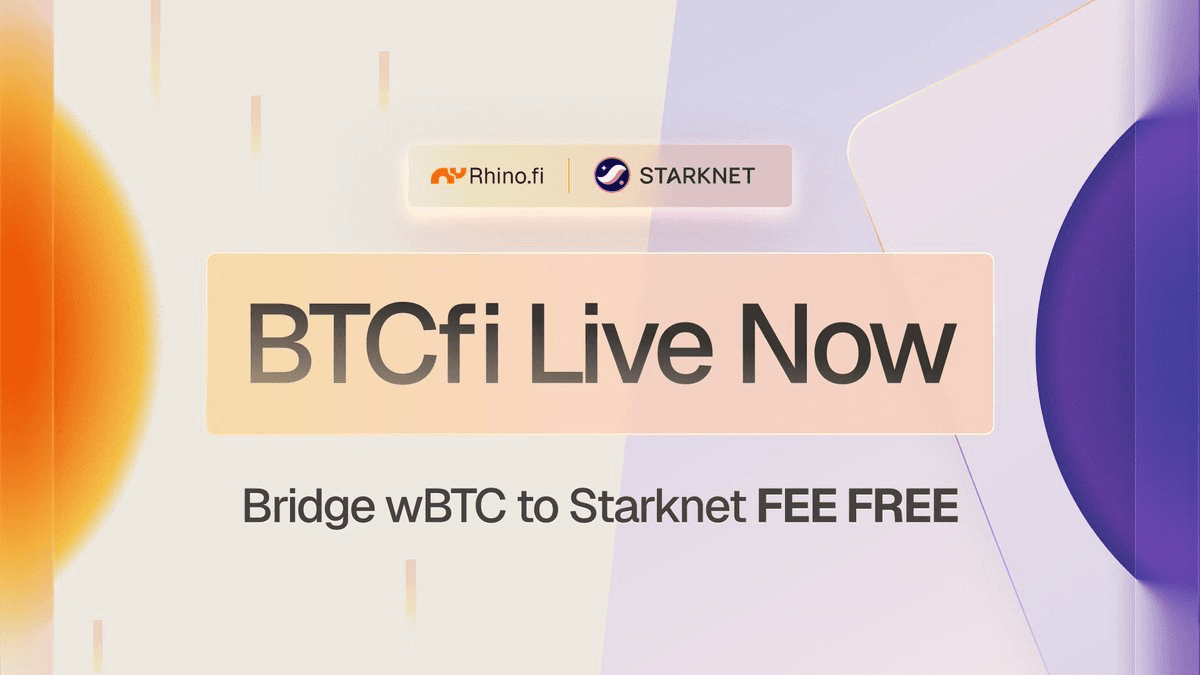 BTCfi Launches on Starknet with 100M STRK Rewards