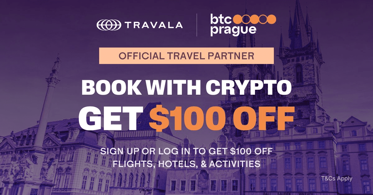 Travala Partners with BTC Prague 2026 Offering $100 Travel Discount
