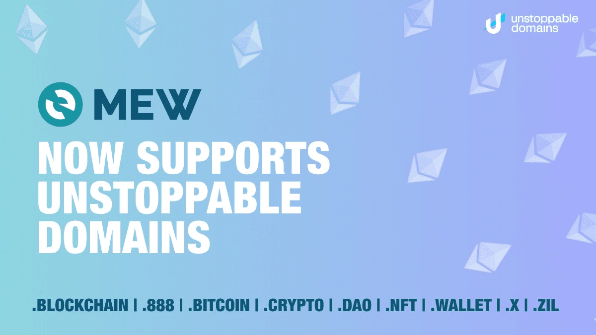 MyEtherWallet Integrates Unstoppable Domains Support