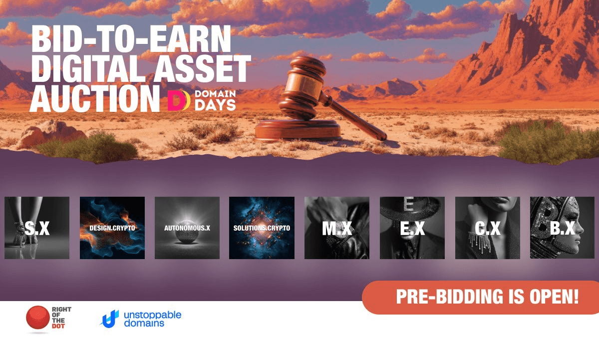 **Premium Web3 Domains Now Open for Pre-Bidding**