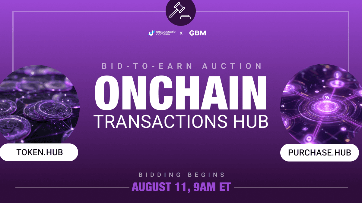 Utility-Focused Domain Auctions Launch for Web3 Commerce