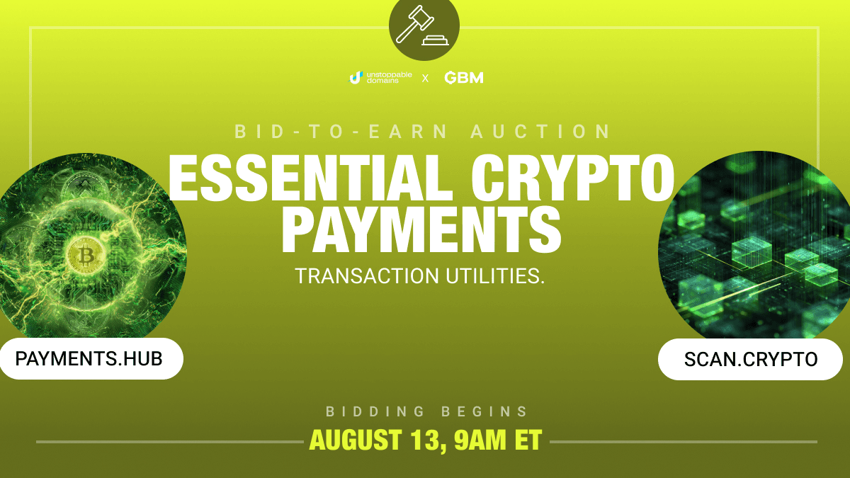 Premium Web3 Domains Launch for Payment Infrastructure