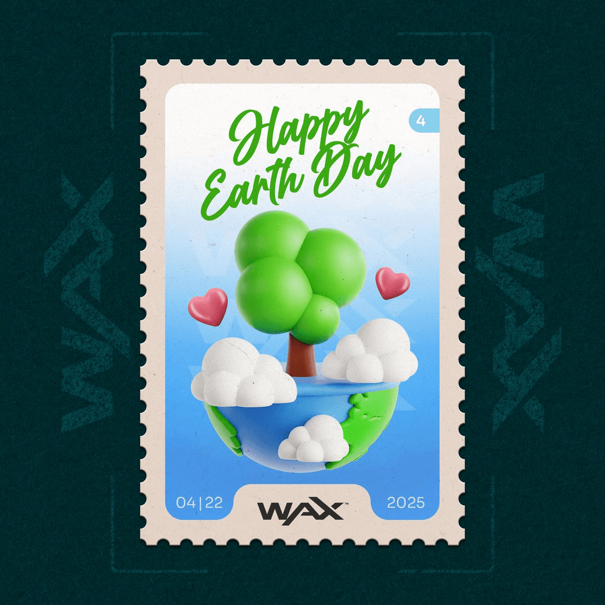 WAX Celebrates Earth Day 2025 with Limited Edition NFT Stamp