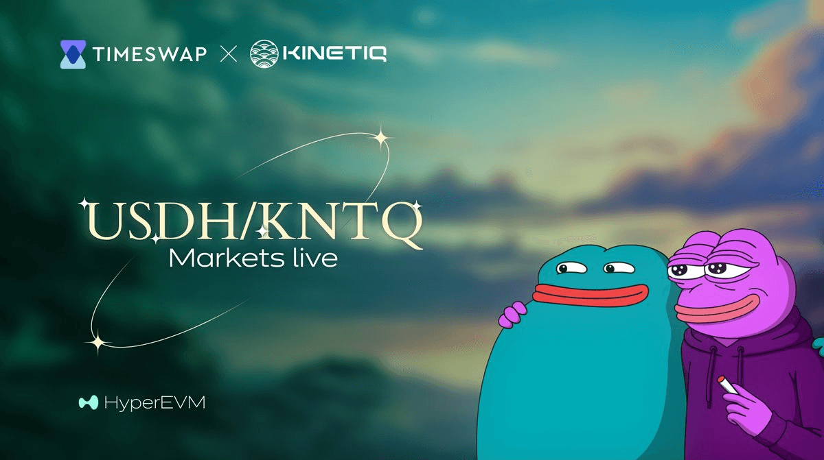 Timeswap Launches First KNTQ/USDH Money Market with Non-Liquidatable Leverage