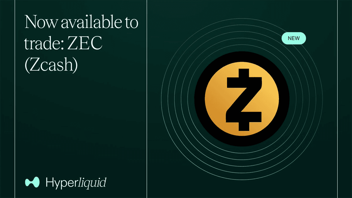 Hyperliquid Adds ZEC Trading with 5x Leverage Following Community Request