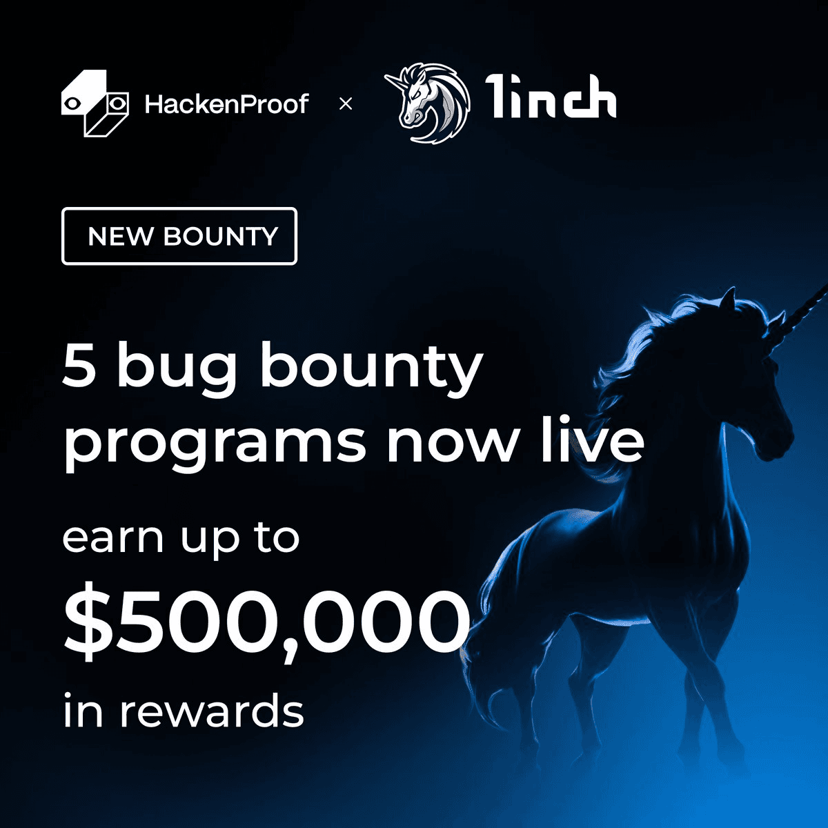 1inch Launches Bug Bounty Program with Rewards up to $500k