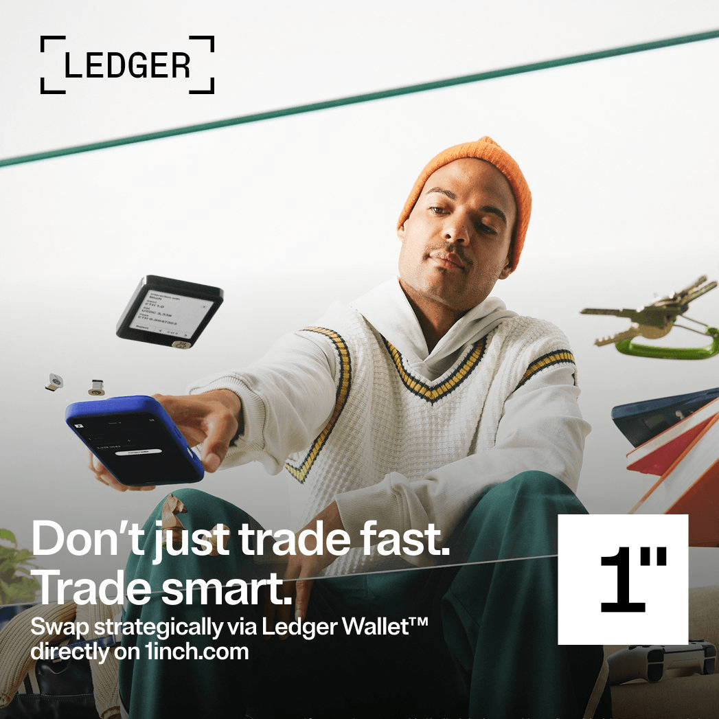 1inch Integrates Direct Ledger Connection for Streamlined DeFi Trading