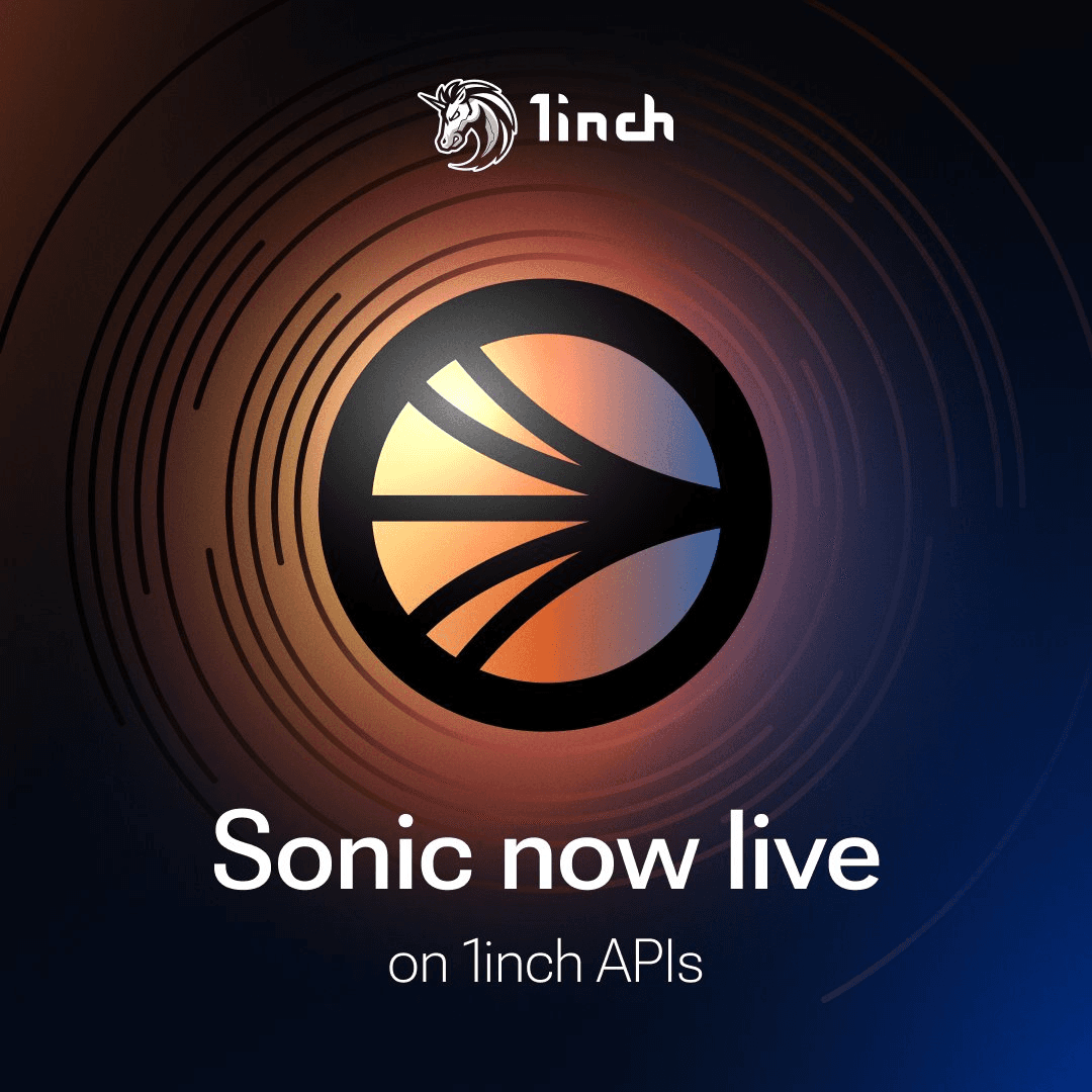 1inch Integrates with Sonic Labs, Launches Developer Portal Features