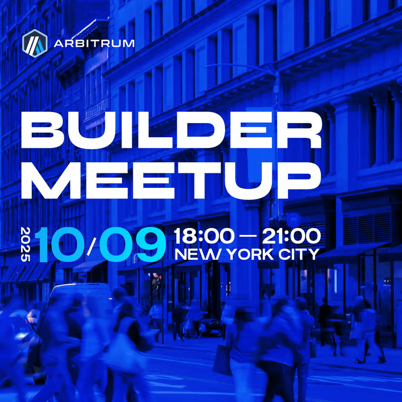 π Arbitrum NYC Builder Meetup Tonight