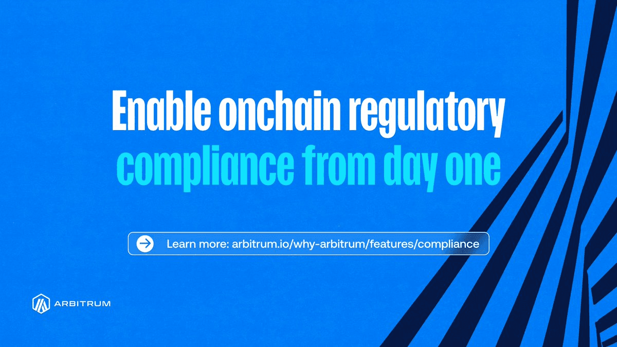 Arbitrum Platform Embeds Compliance Controls Directly Into Business Infrastructure