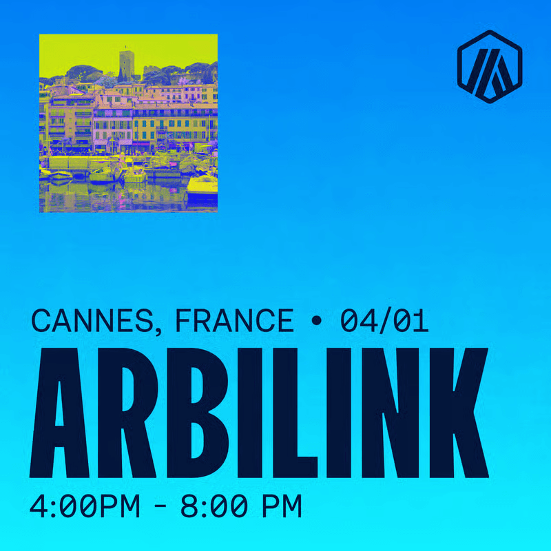 ArbiLink Cannes Networking Event at ETHCC April 1st