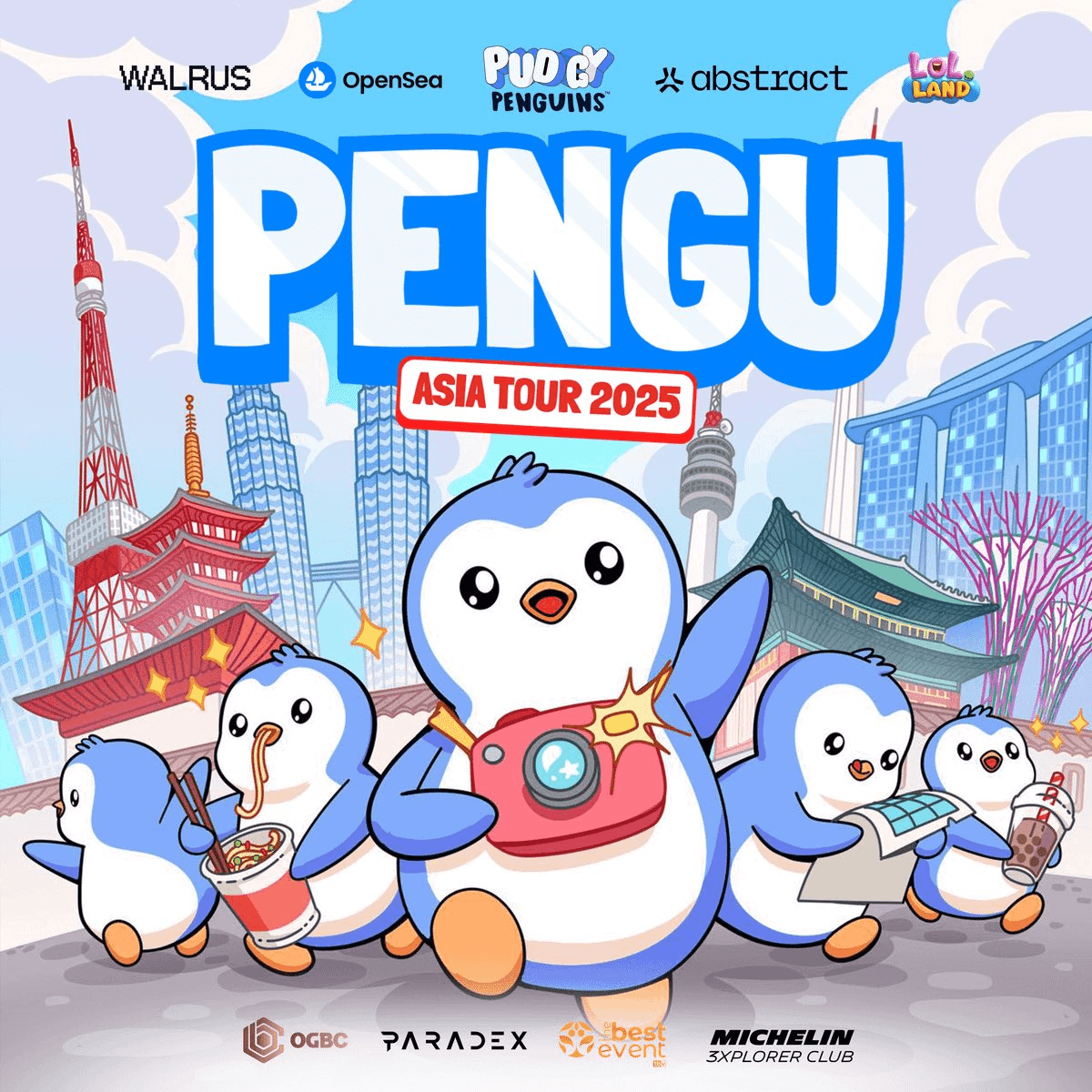 Pudgy Penguins Asia Tour Launches