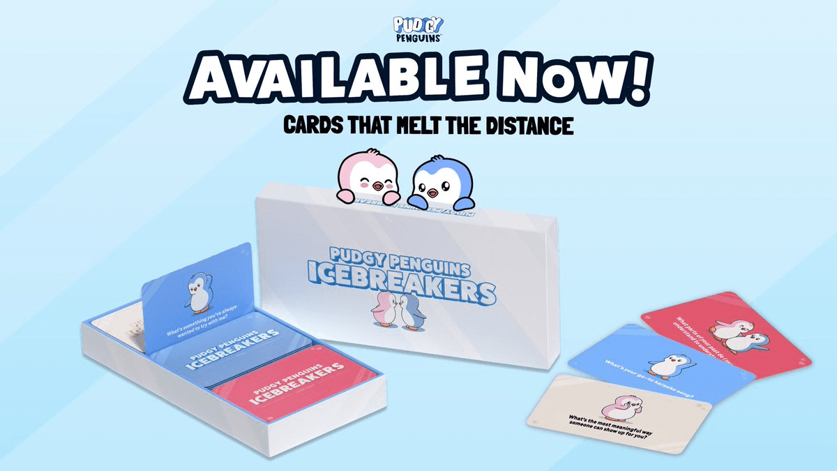 Pudgy Penguins Partners with PlayMonster to Launch Physical Card Game
