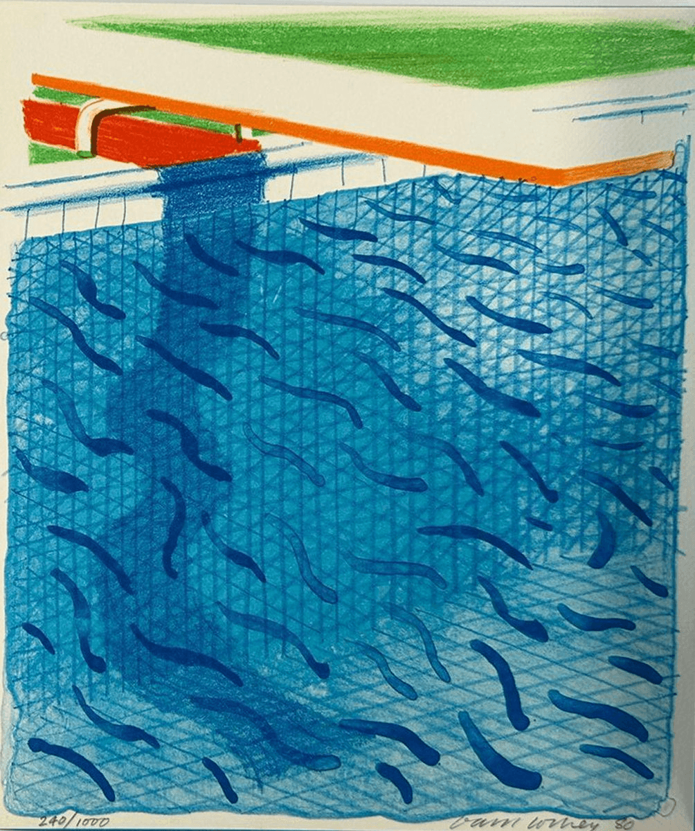 🎨 David Hockney's Paper Pool (1980) Now Available for Fractional Ownership
