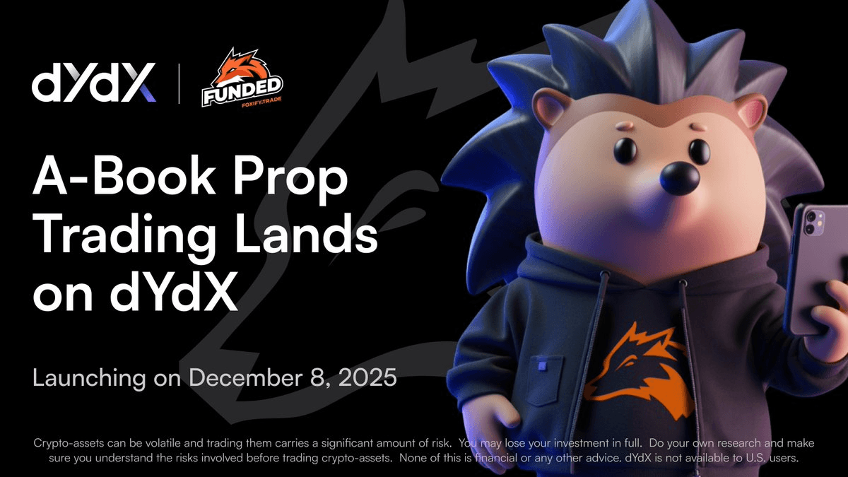 Foxify Trade Launches Funded Prop Trading Accounts on dYdX December 8th