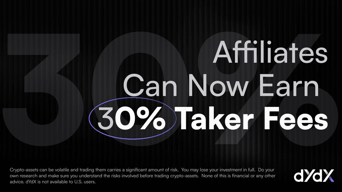 🚀 dYdX Affiliate Program Hits $1.25B Volume Milestone