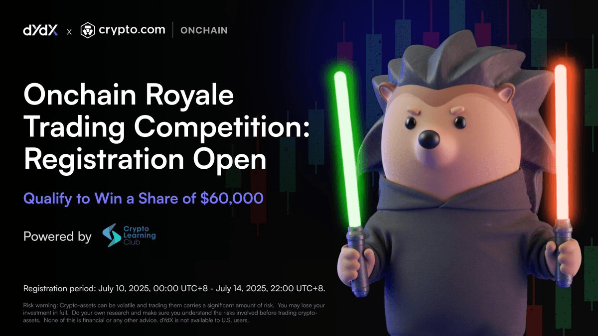 dYdX and Crypto.com Launch $60K Trading Competition