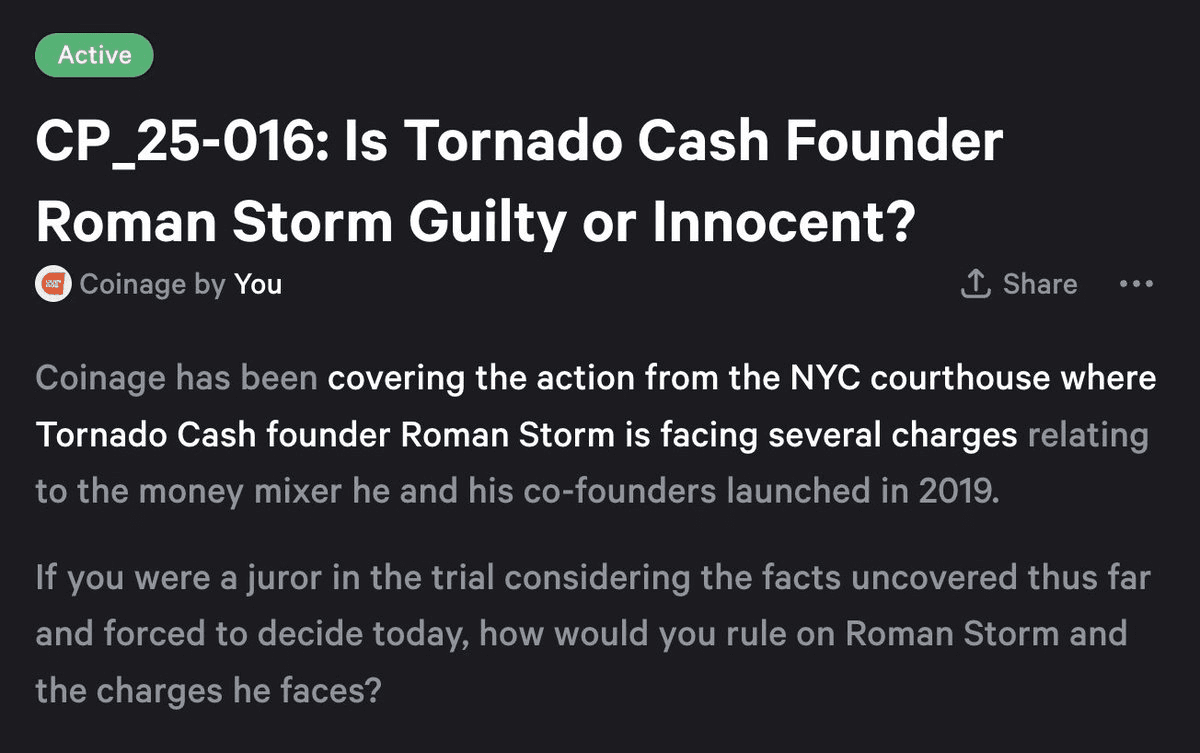 Tornado Cash Founder Roman Storm Trial Verdict Reached