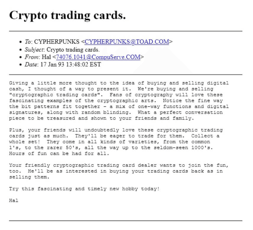 Historic Crypto Trading Cards Found in Attic
