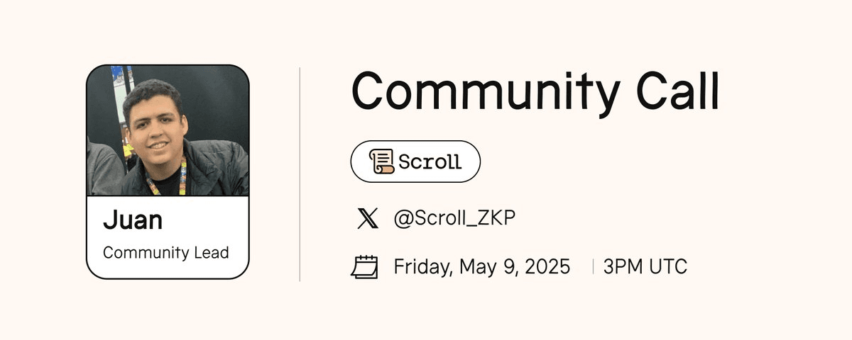 Weekly Community Call Announcement - May 8th, 2025
