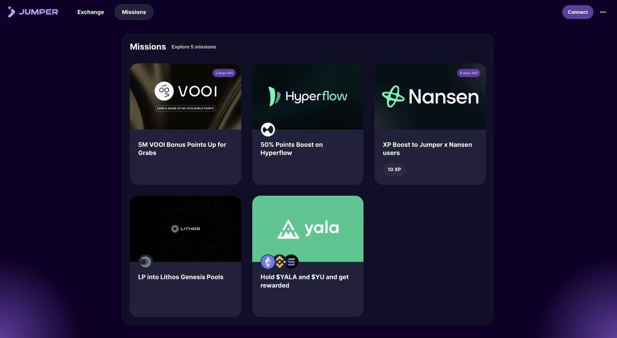 馃幆 Five Active Missions on Jumper