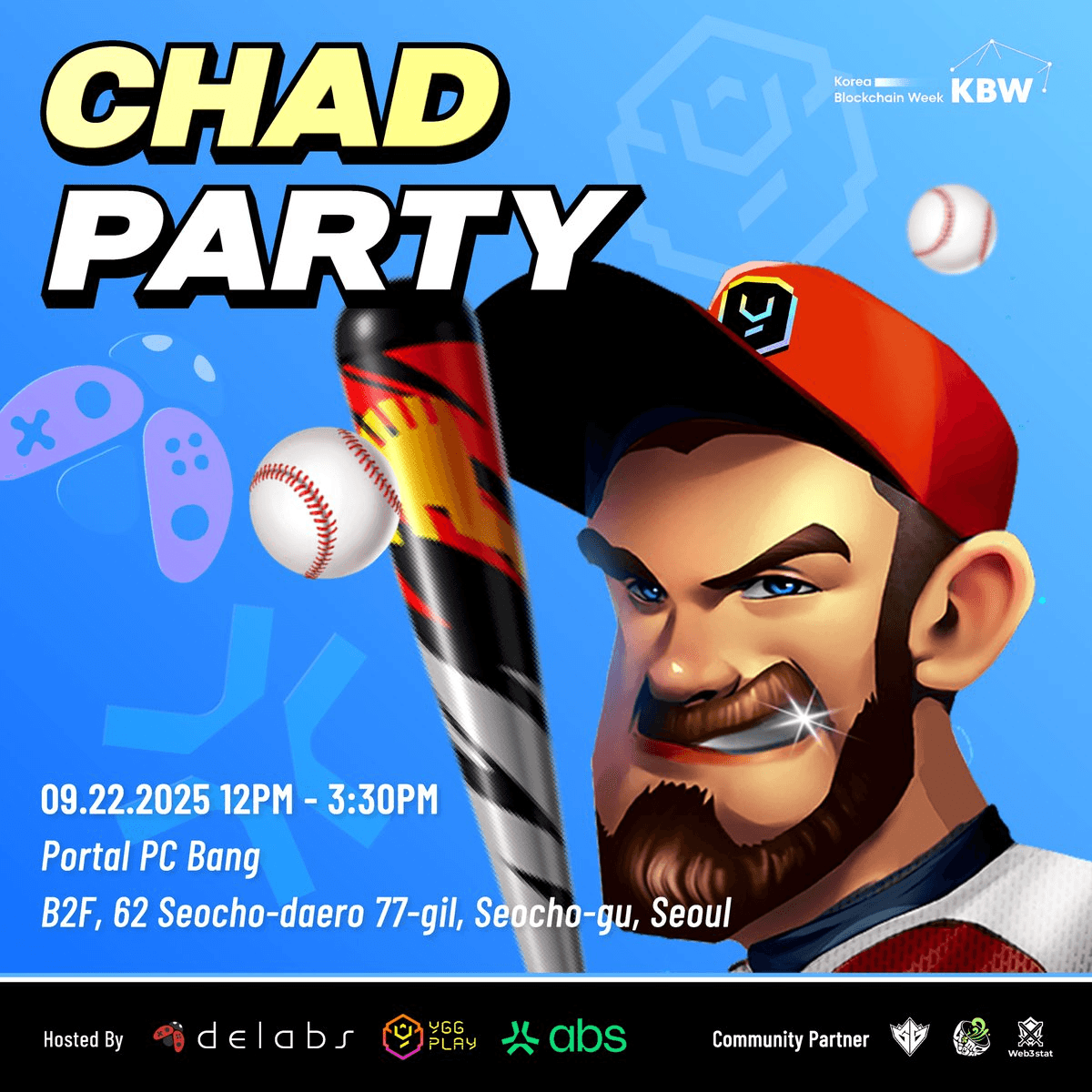 馃幃 CHAD PARTY Gaming Event at KBW Features $8K+ Prizes