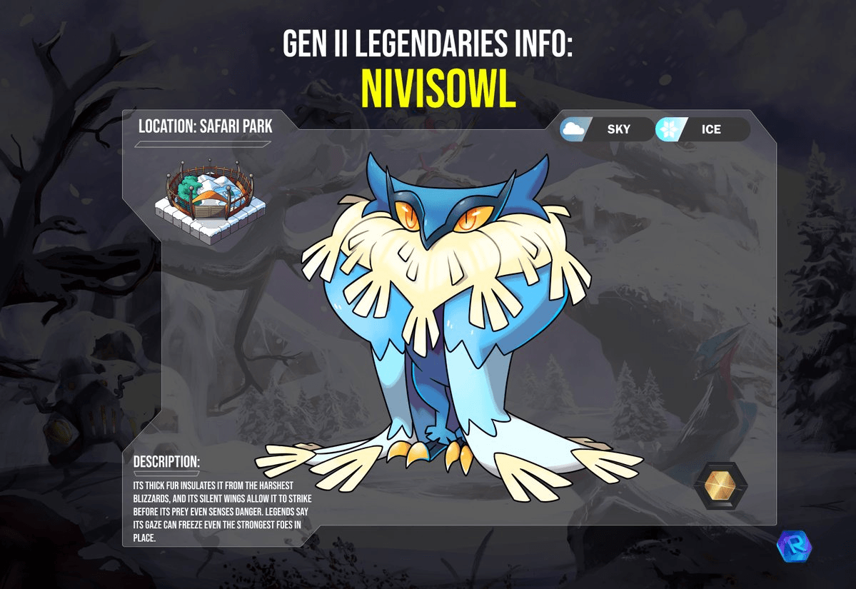 New Gen II Legendary Revomon Revealed: NIVISOWL