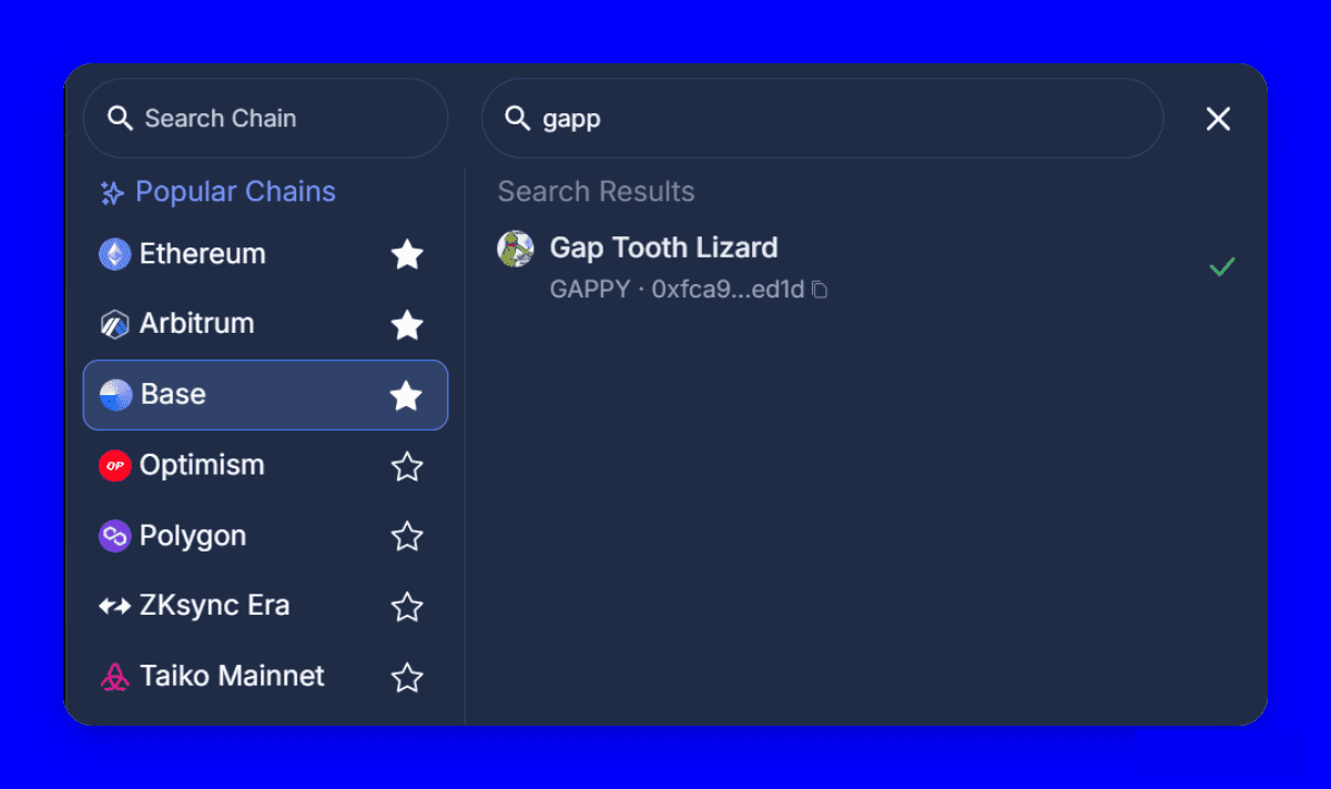 Gaptooth Lizard Token Now Available on Oku Bridge and Trading Platform