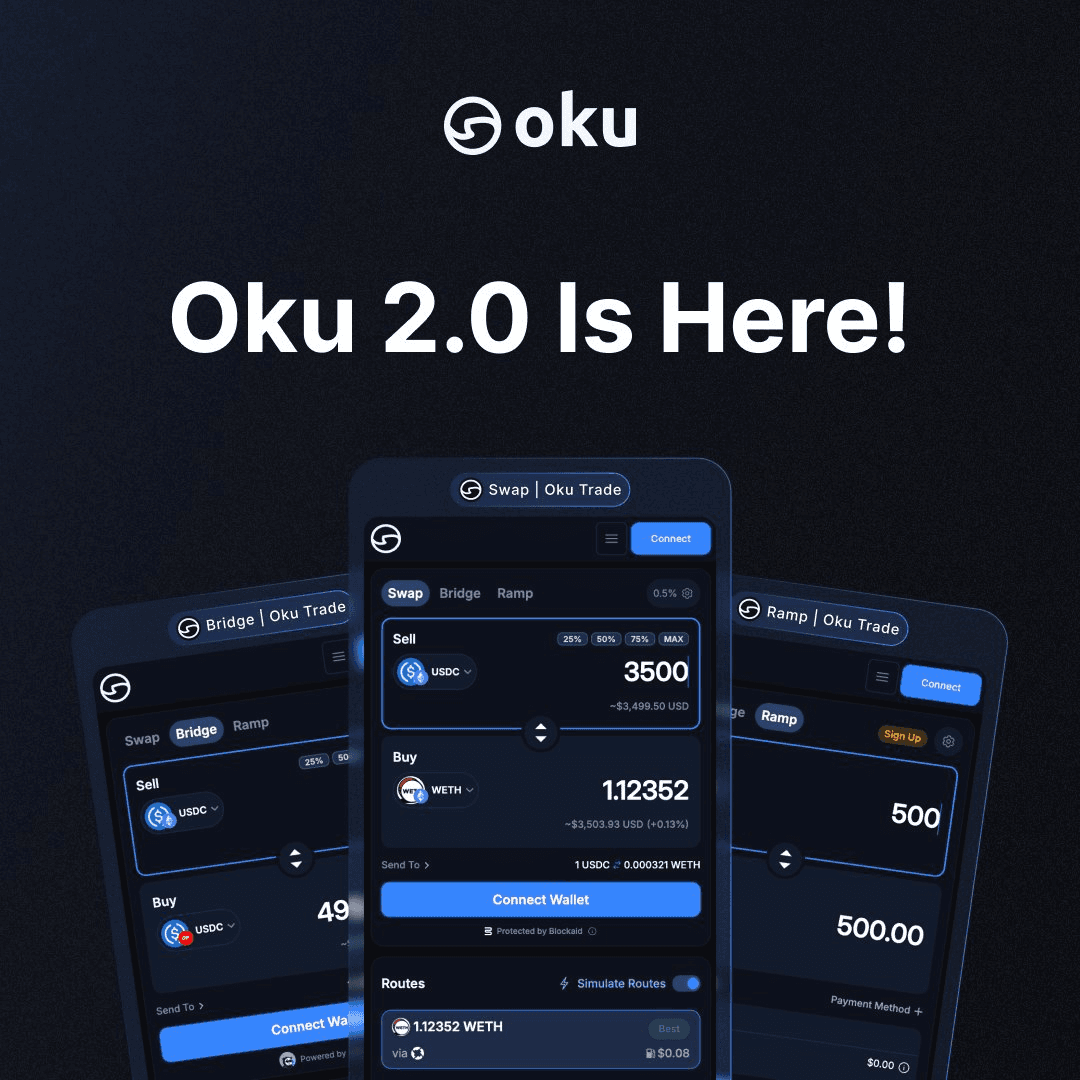 Oku 2.0 Launches with Speed Upgrades and Bridge Tracking