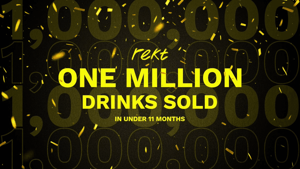 REKT Drinks Achieves Historic Milestone with 1M Cans Sold