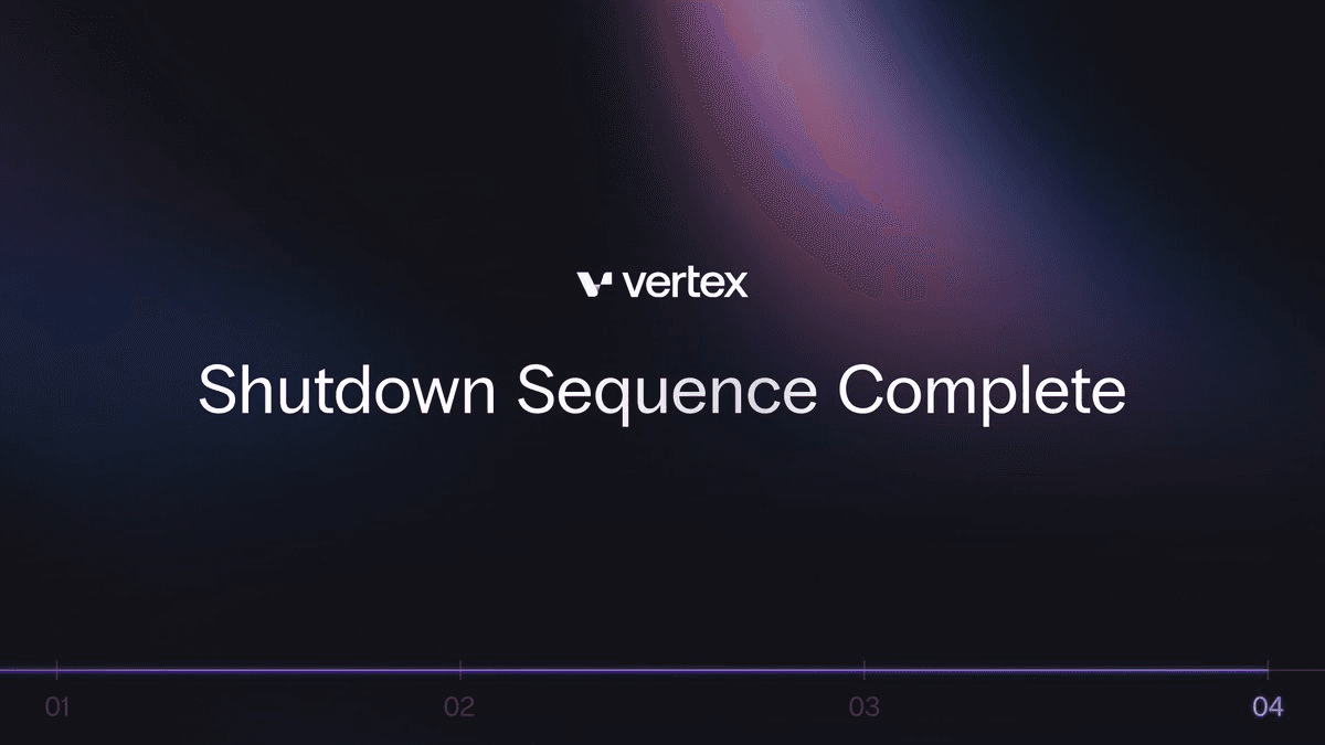 Vertex Protocol Completes Final Shutdown Phase