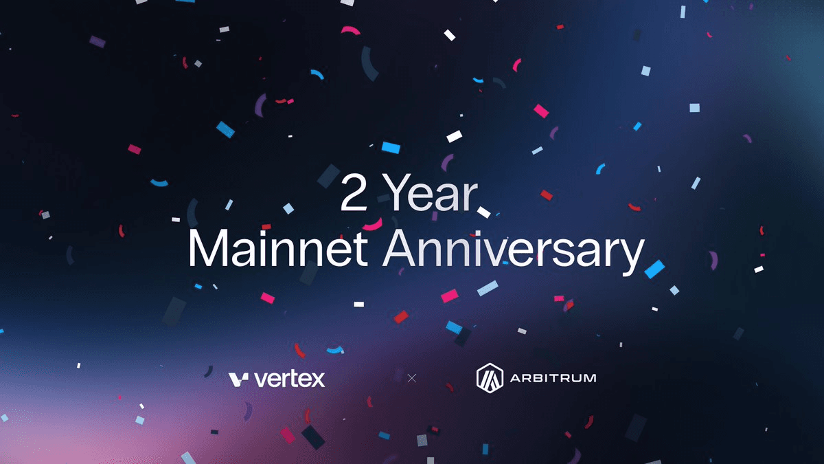 Vertex Protocol Celebrates 2 Years on Arbitrum with $130B Trading Volume