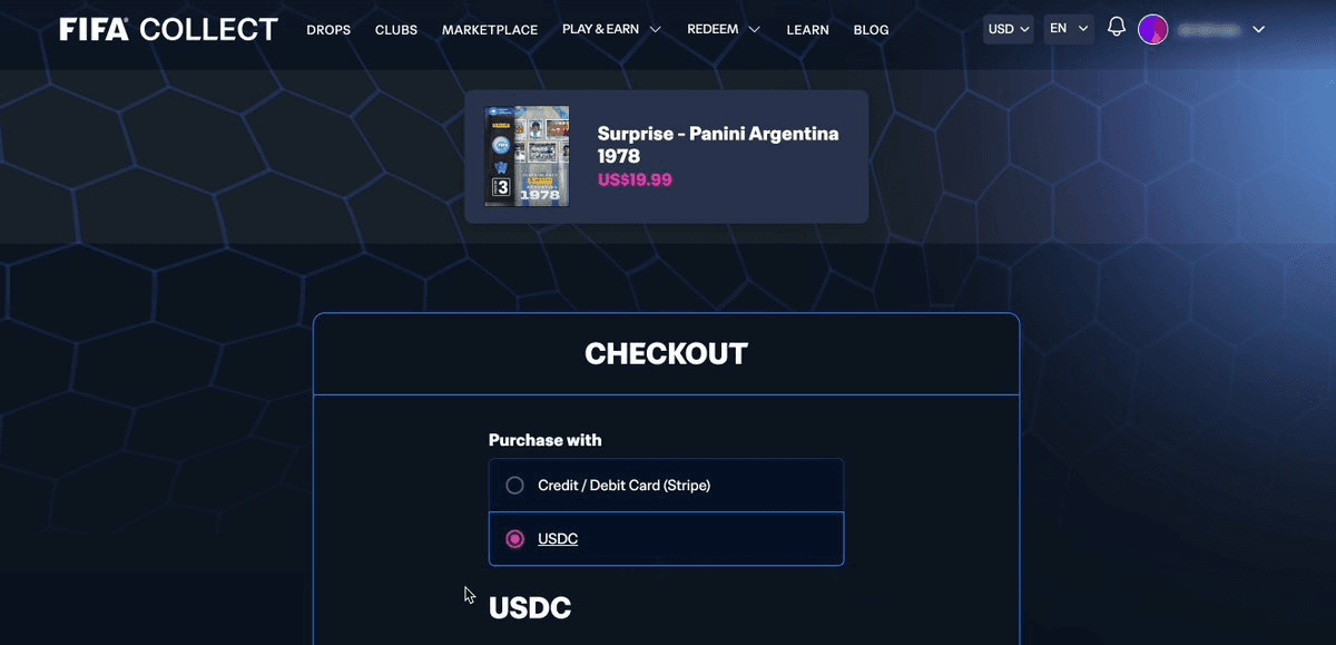 World Cup Collectibles Go Onchain with USDC Payment Option
