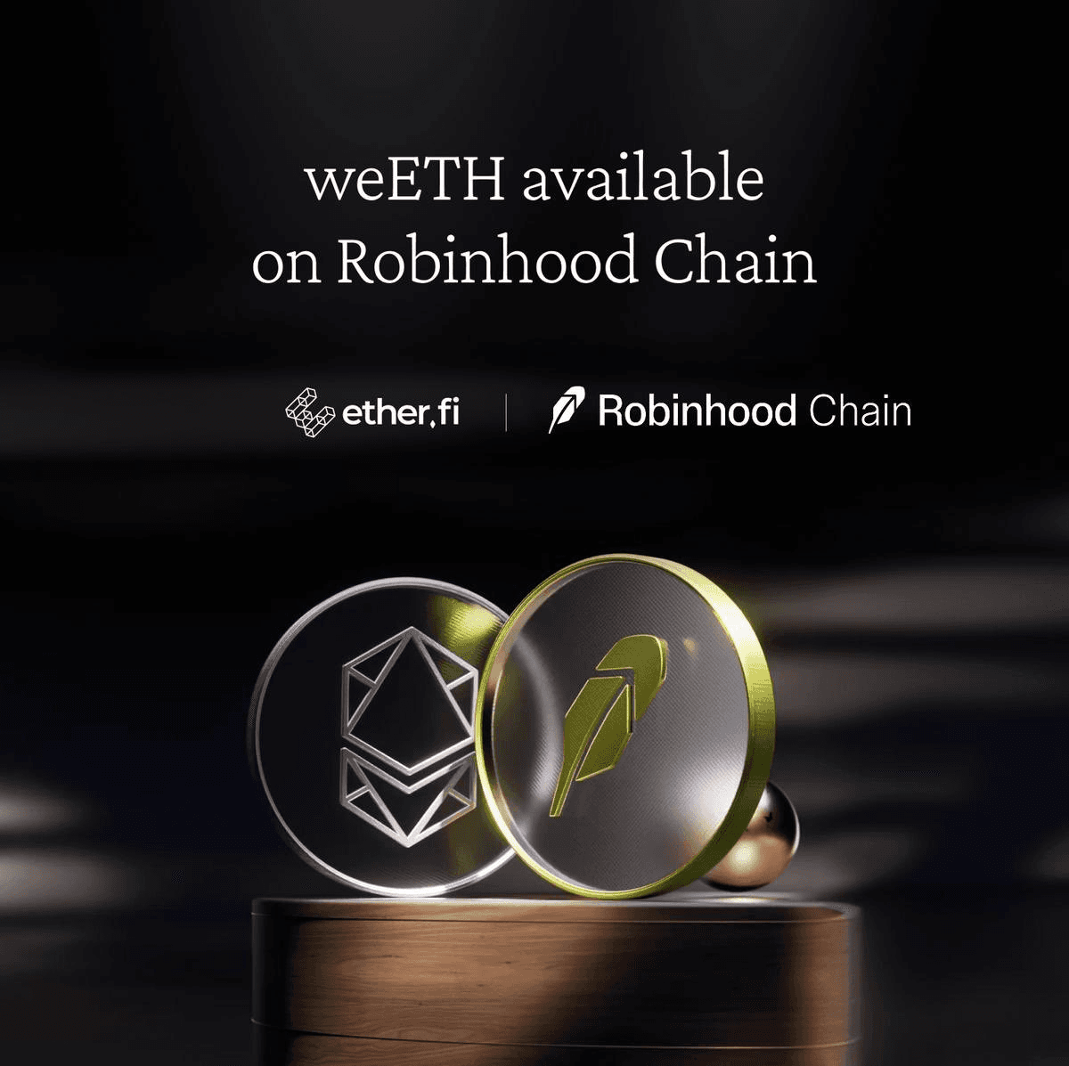 weETH Launches on Robinhood Chain Day One