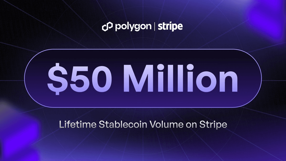 Stripe Hits $50M Stablecoin Volume Milestone on Polygon Network