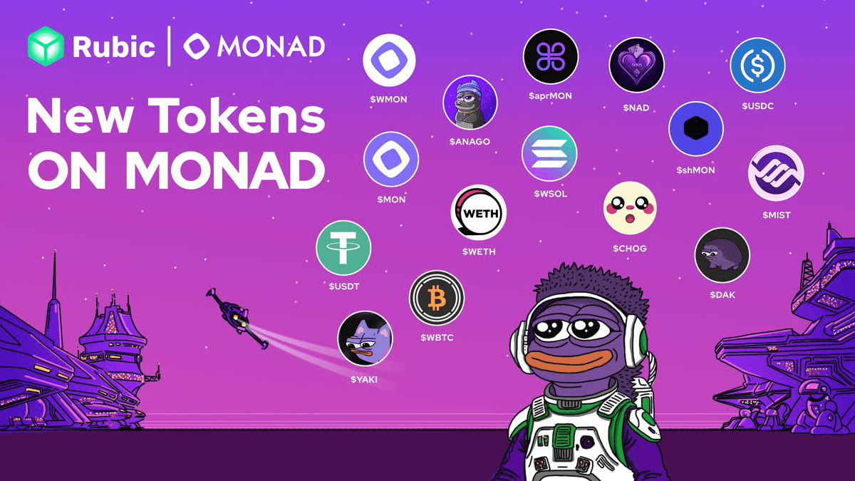 Rubic Expands Token Support on Monad Network