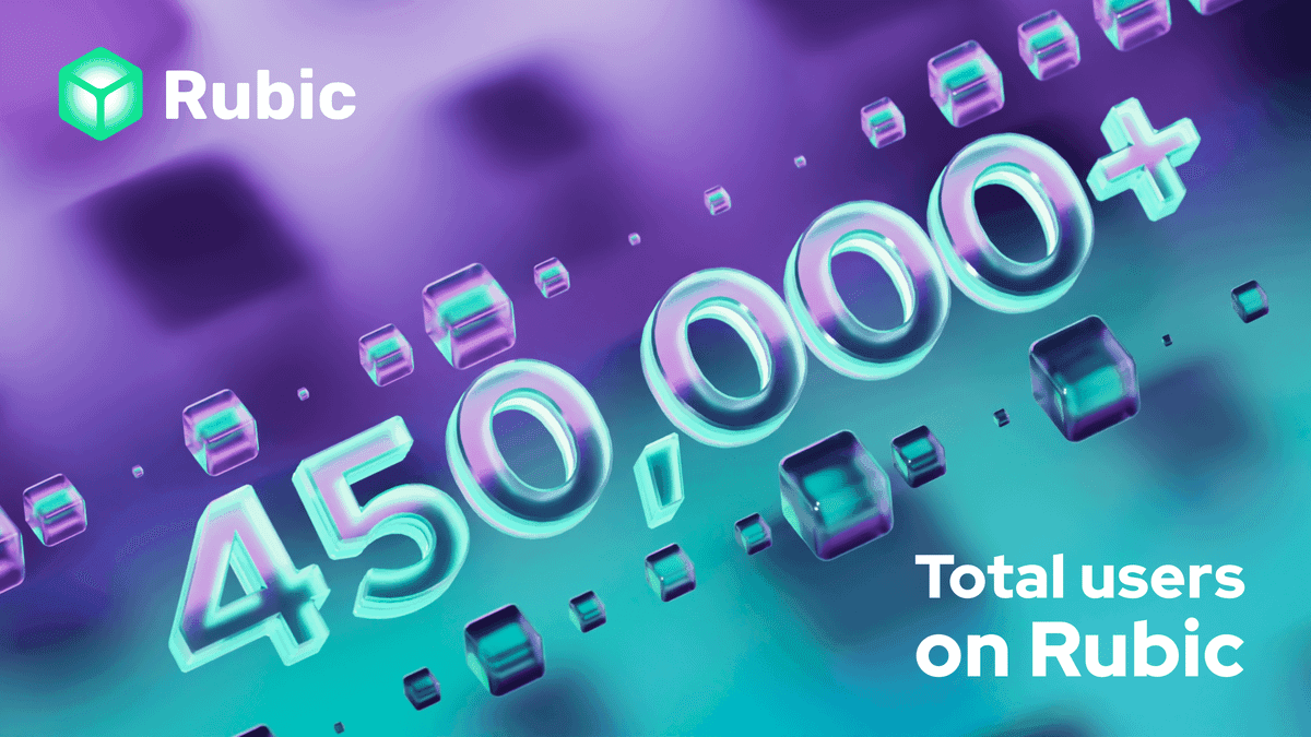 Rubic Achieves 450,000 User Milestone with 5M+ Transactions
