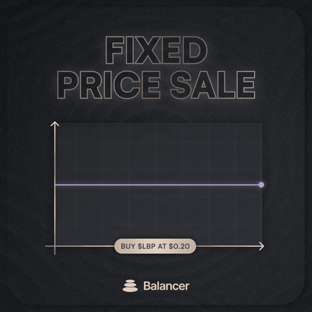 Balancer V3 Launches Complete Token Sale Suite with Seedless LBPs and Fixed Price Options