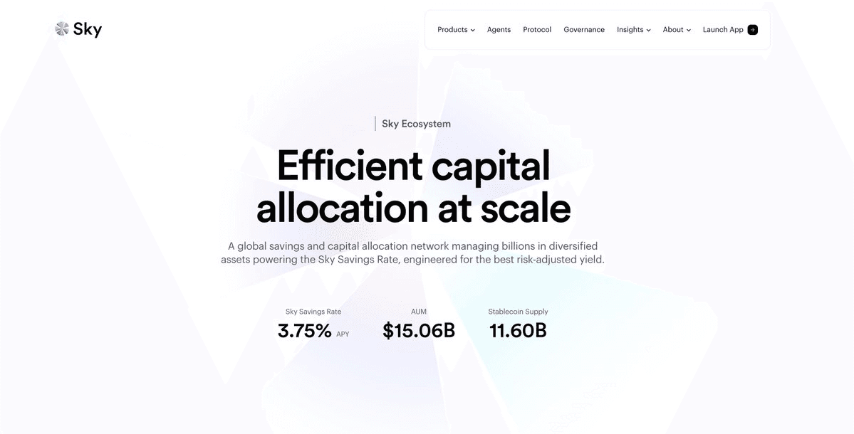 Sky Ecosystem Expands Agent Network with $1B Deployment Across Real-World Assets