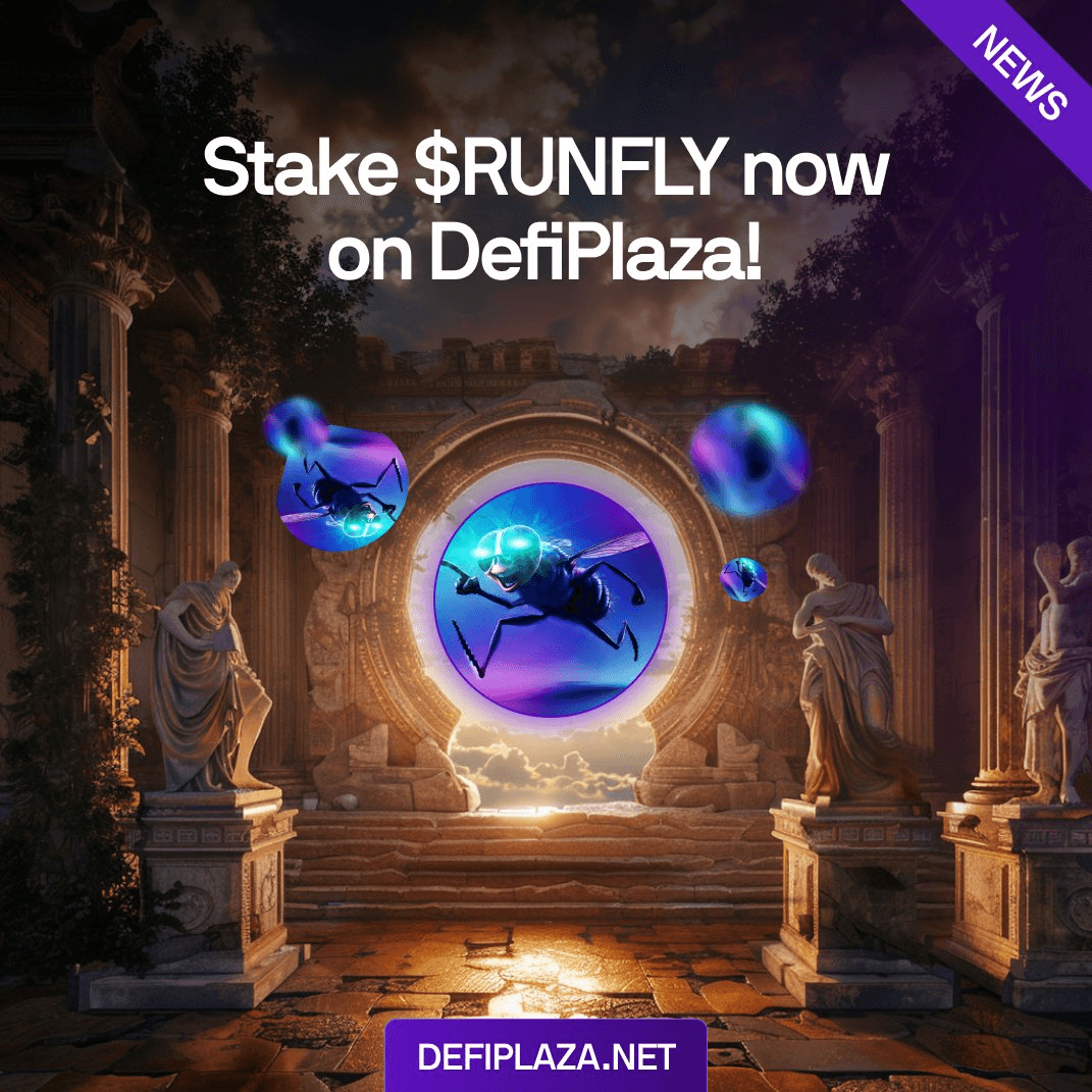 DefiPlaza Lists $RUNFLY Token and Staking