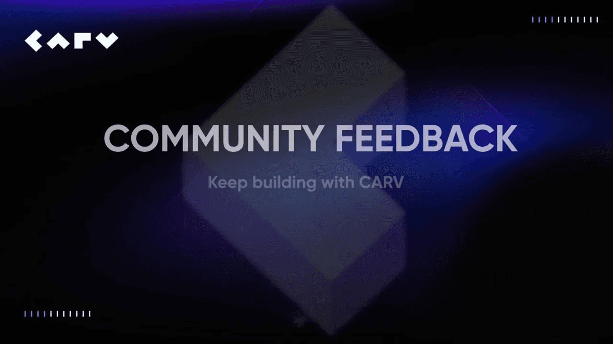 CARV Opens Community Feedback Round for Platform Improvements