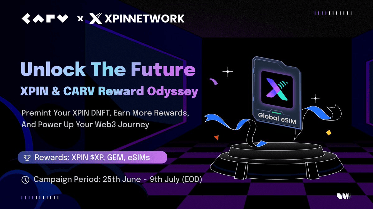 CARV Partners with XPIN Network for Exclusive Rewards Program