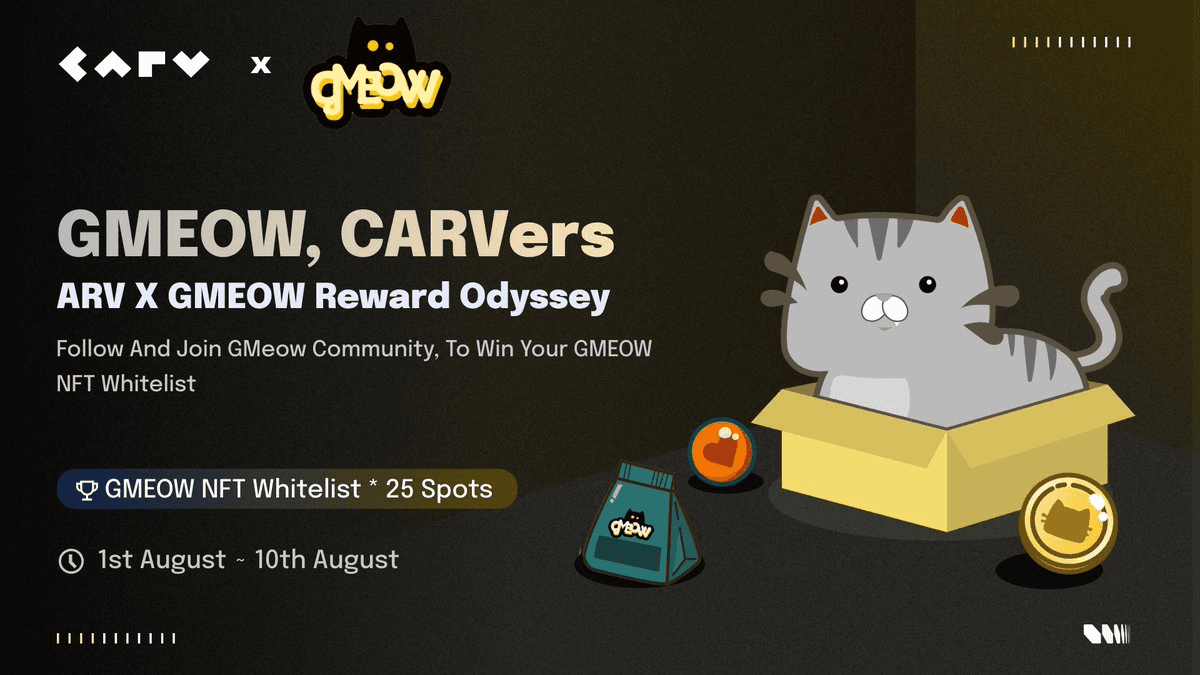 GMEOW Launches on CARV Play with Exclusive Campaign