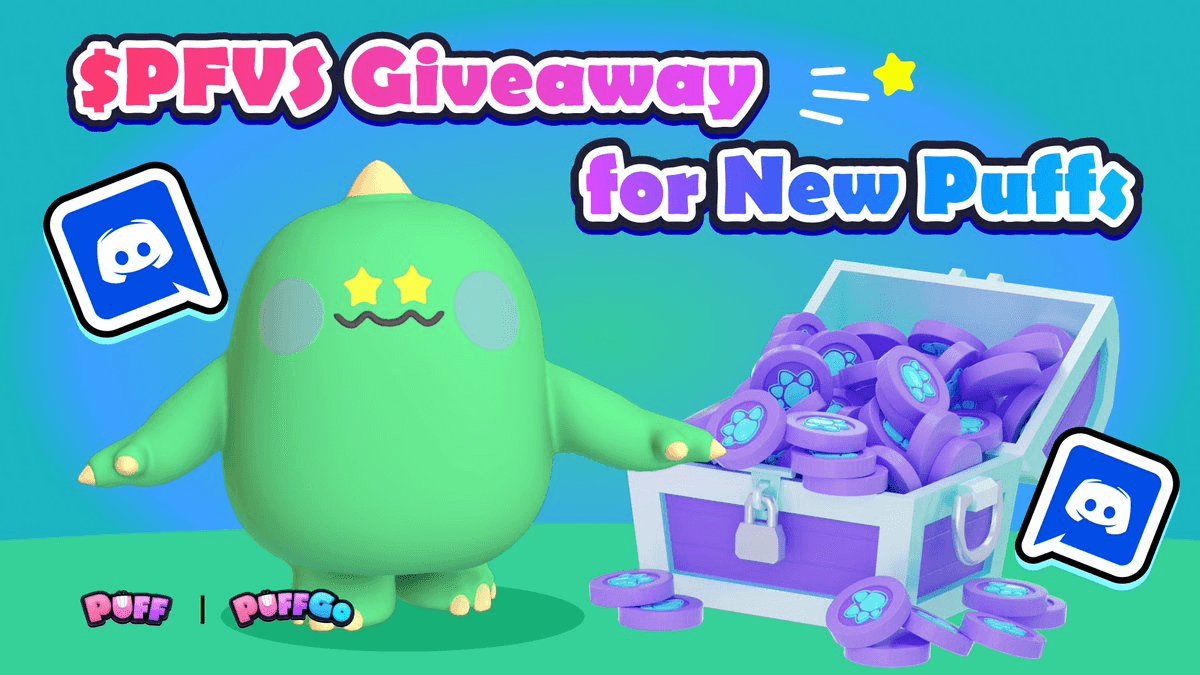 🎁 Puffverse Discord Giveaway: 15,000 $PFVS Tokens Up for Grabs