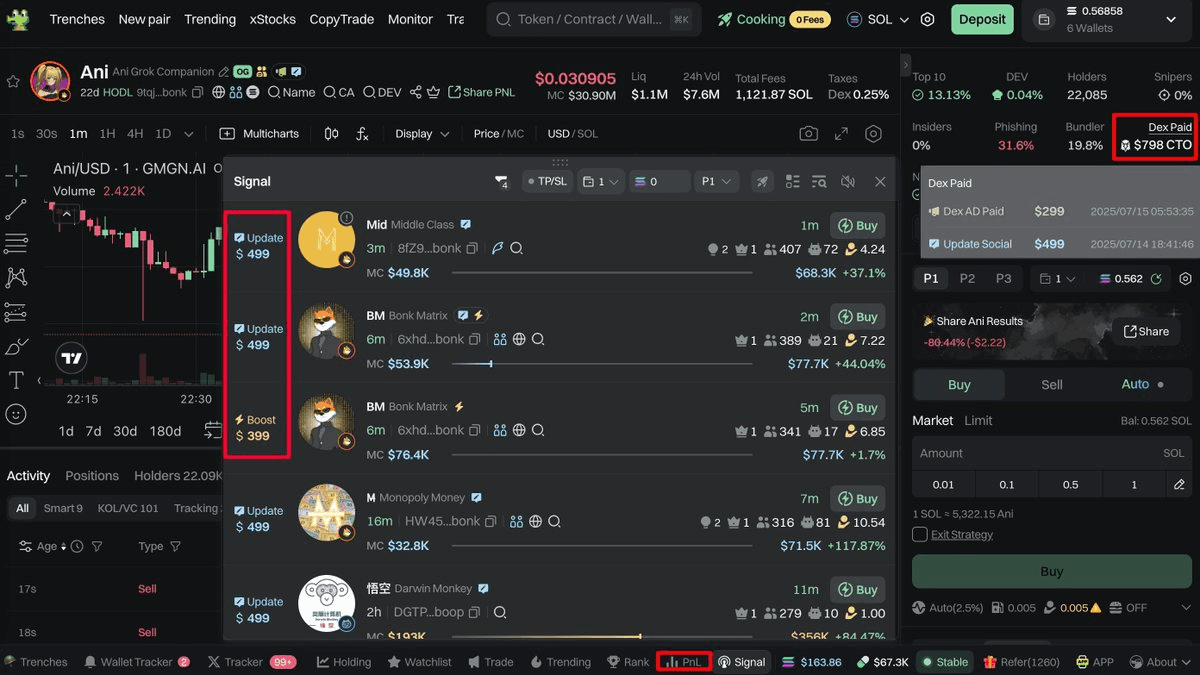 GMGN Platform Updates: Market Lighthouse & Portfolio Enhancements