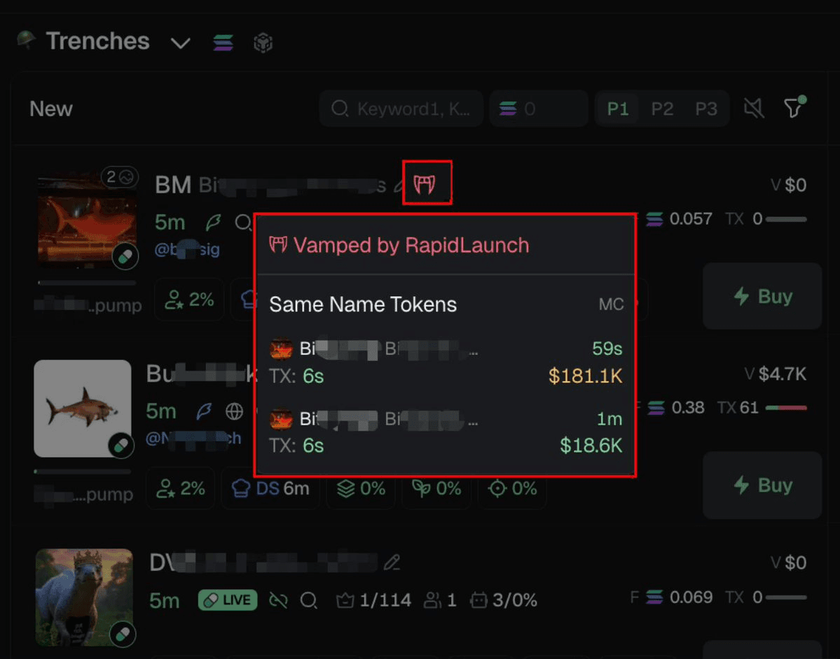 GMGN Adds RapidLaunch Token Filter for BSC and Solana