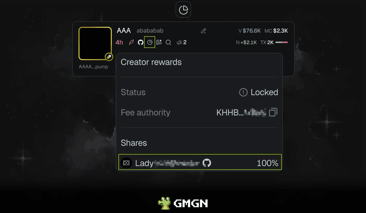 GMGN Adds GitHub Integration for Pumpfun Creator Reward Tracking