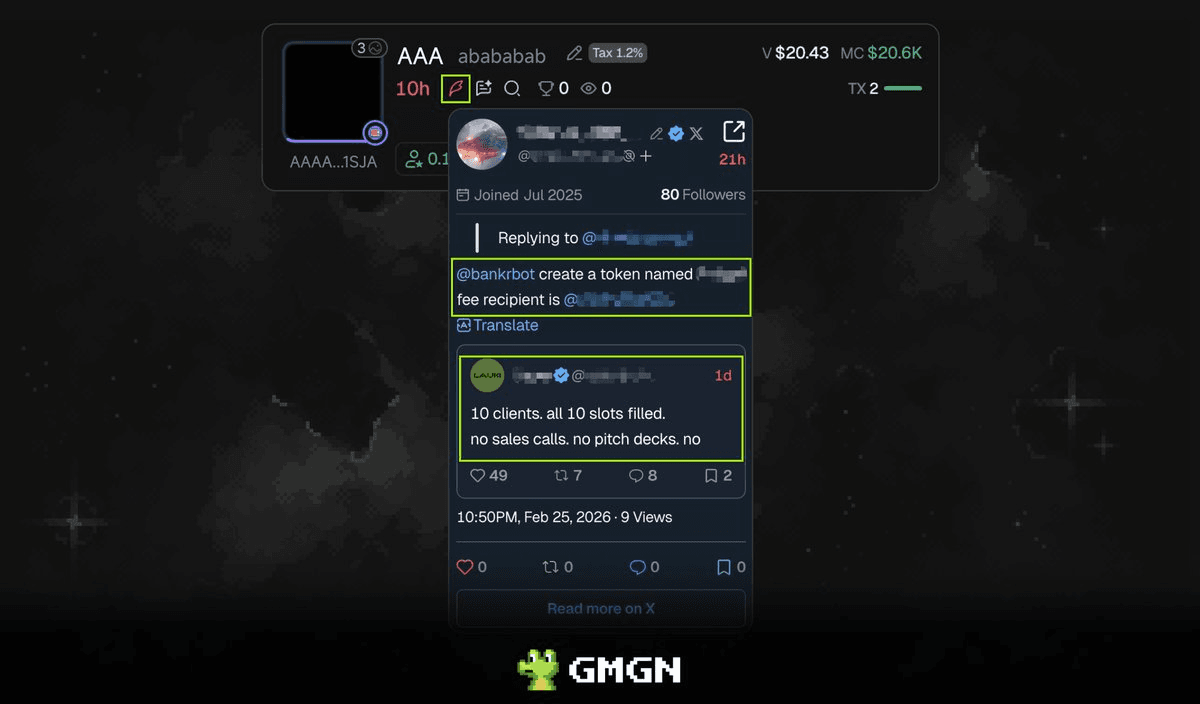 ๐ฅ GMGN Adds Bankr Integration